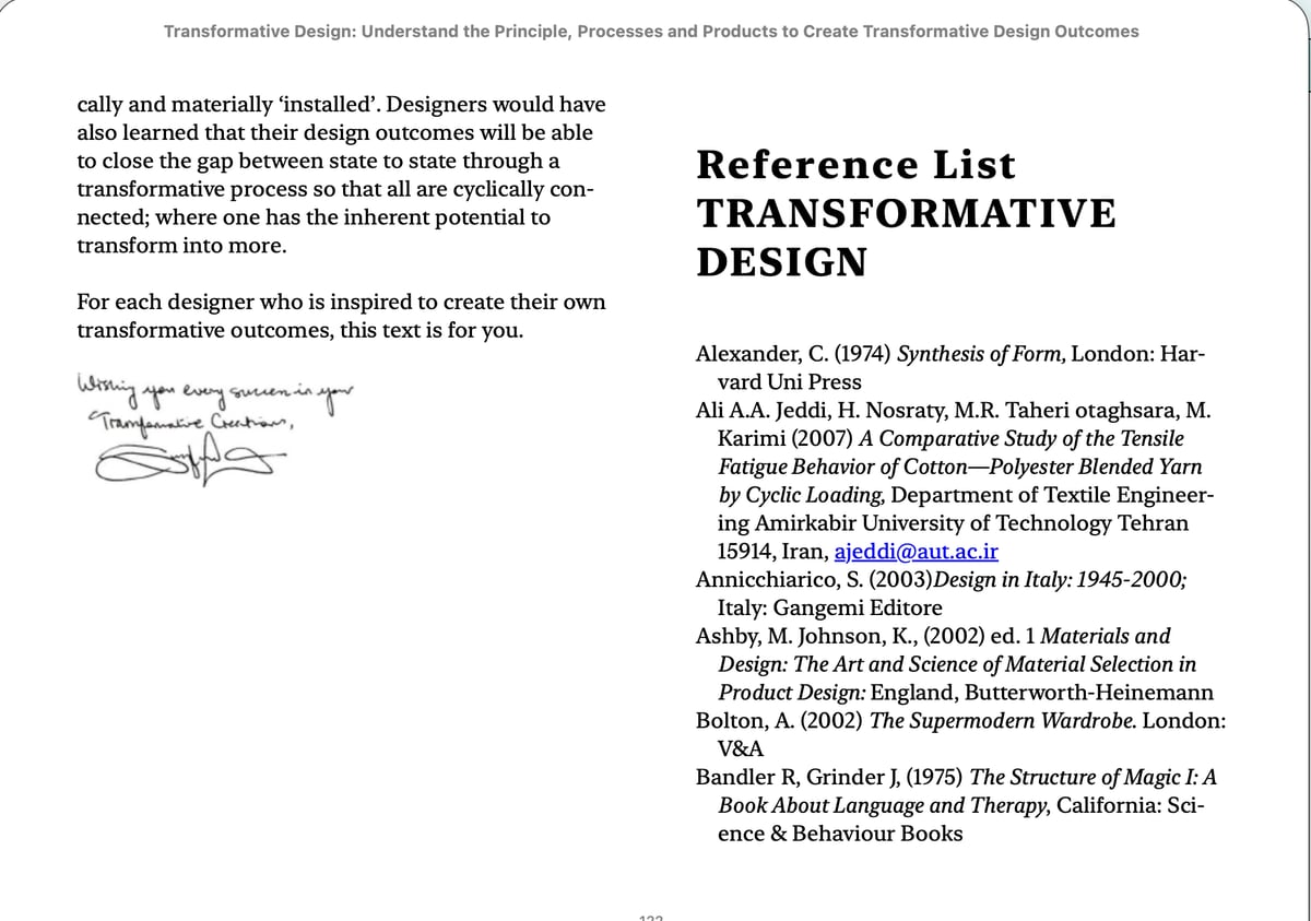 Reference list page